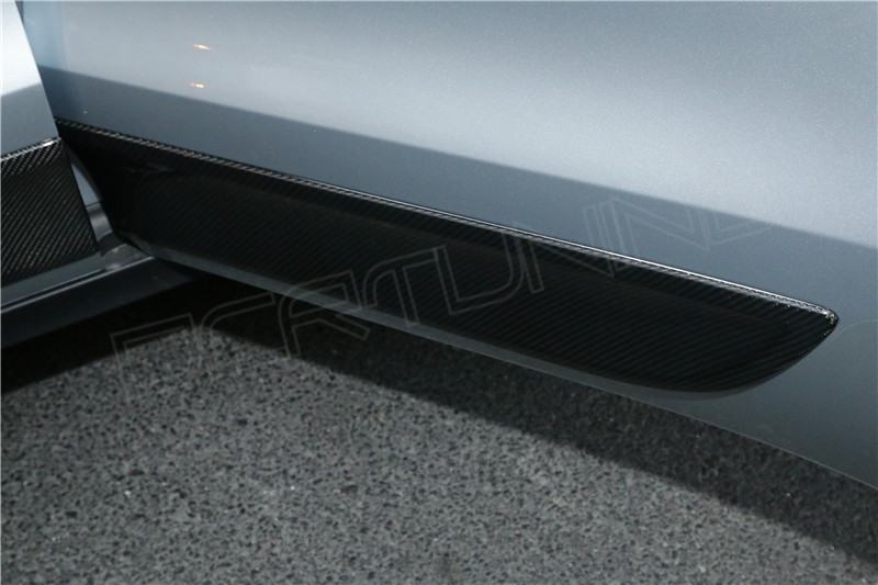 2014 - on Porsche Macan Carbon Fiber Door Sill Plate Cover (3)