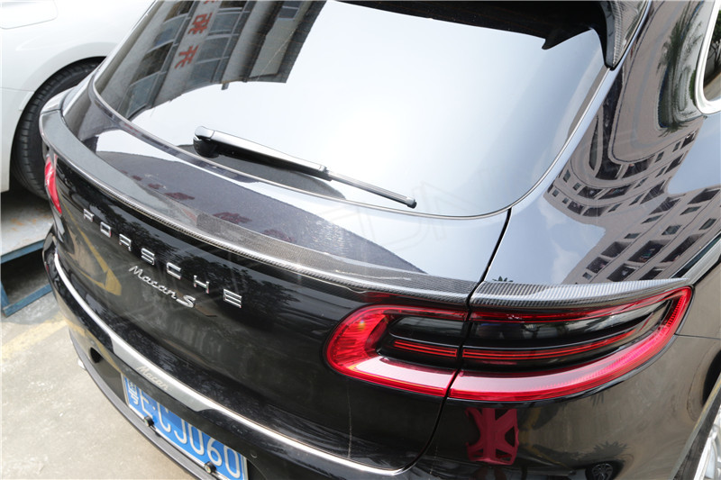 2014 - on Porsche Macan Carbon Fiber Mid Rear Spoiler (1)
