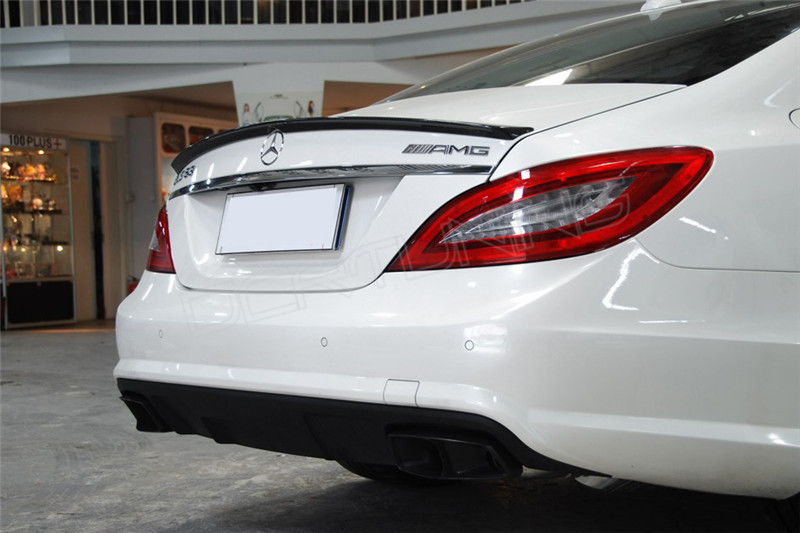 Details about  / For Mercedes BENZ W218 CLS63 Amg Style Rear Spoiler Wing Dry Carbon Gloss Finish