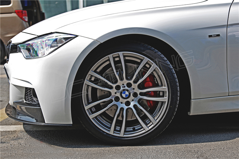 BMW 3 Series F30 M Tech Carbon Fiber Front Lip (1)