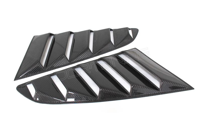 Ford Mustang Carbon Fiber Rear Window Louvers 2014 - UP (1)