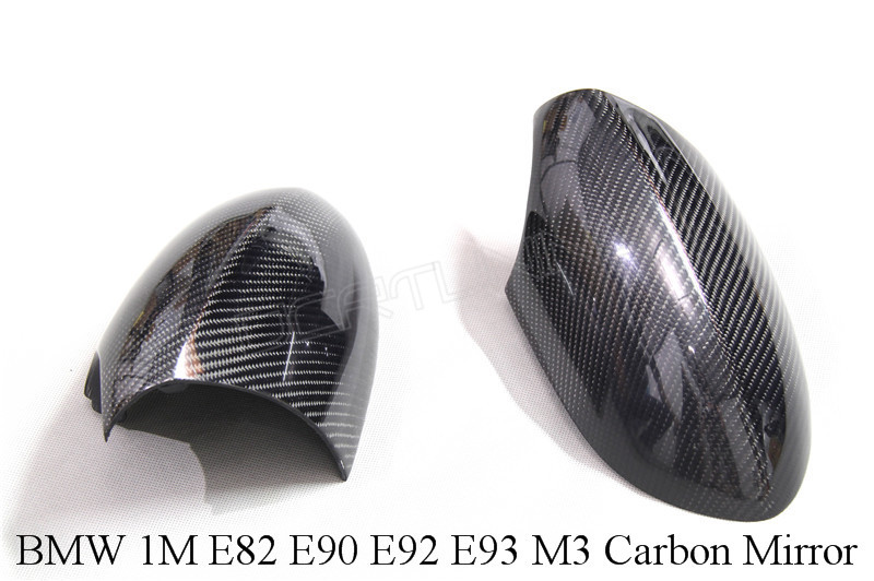 BMW 1M E82 E90 E92 E93 M3 Carbon Fiber Mirror Cover (1)