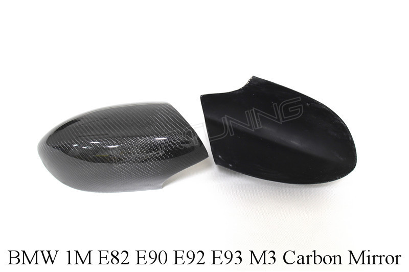 BMW 1M E82 E90 E92 E93 M3 Carbon Fiber Mirror Cover (1)