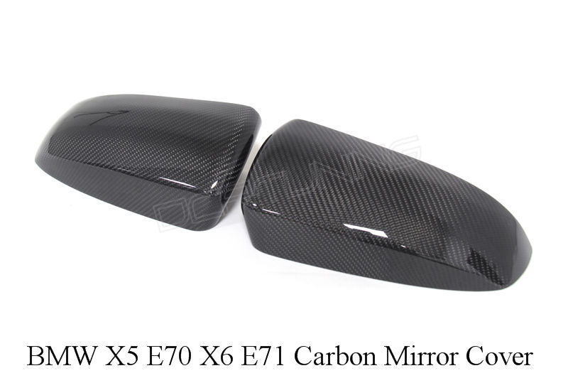 BMW X5 E70 X6 E71 Carbon Fiber Mirror Cover (1)