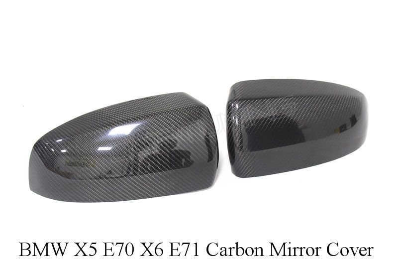 BMW X5 E70 X6 E71 Carbon Fiber Mirror Cover (1)