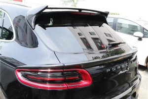 2014 - on Porsche Macan Carbon Fiber Mid Rear Spoiler (1)