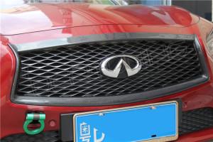 Infiniti Q50 Carbon Fiber Front Grille Cover (2)
