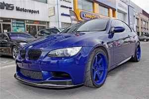 BMW E93 E92 M3 Carbon Fiber Front Spoiler Lip V Style (2)