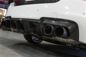 BMW F10 M5 Carbon Fiber Rear Diffuser Two Fins (1)
