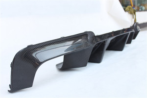 BMW F10 M5 Carbon Fiber Rear Diffuser Two Fins (1)