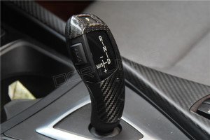 BMW Carbon Fiber Gear Knob Cover Low Version Many Vehicles Fit (1)