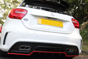 Mercedes Benz A45 Amg A250 A260 Carbon Fiber Rear Diffuser (1)