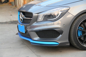 Mercedes Benz W117 CLA45 Carbon Front Bumper Splitter (1)