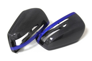 Mercedes Benz Carbon Mirror Red Stripe W176 W117 W204 W207 W212 W218 W221