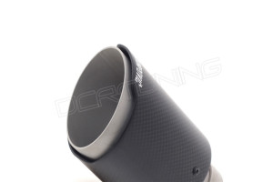 Universal Carbon Fiber Exhaust Muffler Tips Akrapovic (1)
