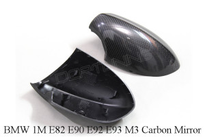 BMW 1M E82 E90 E92 E93 M3 Carbon Fiber Mirror Cover (1)