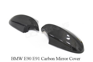 BMW E91 E90 Carbon Fiber Mirror Cover Pre-LCI 2005 - 2008
