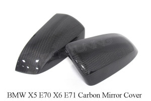 BMW X5 E70 X6 E71 Carbon Fiber Mirror Cover (1)