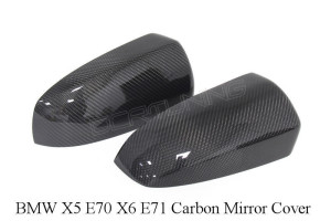 BMW X5 E70 X6 E71 Carbon Fiber Mirror Cover (1)