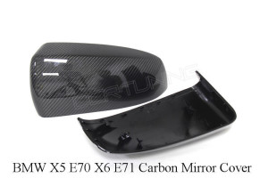 BMW X5 E70 X6 E71 Carbon Fiber Mirror Cover (1)