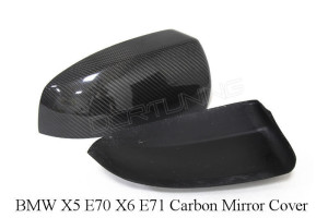 BMW X5 E70 X6 E71 Carbon Fiber Mirror Cover (1)