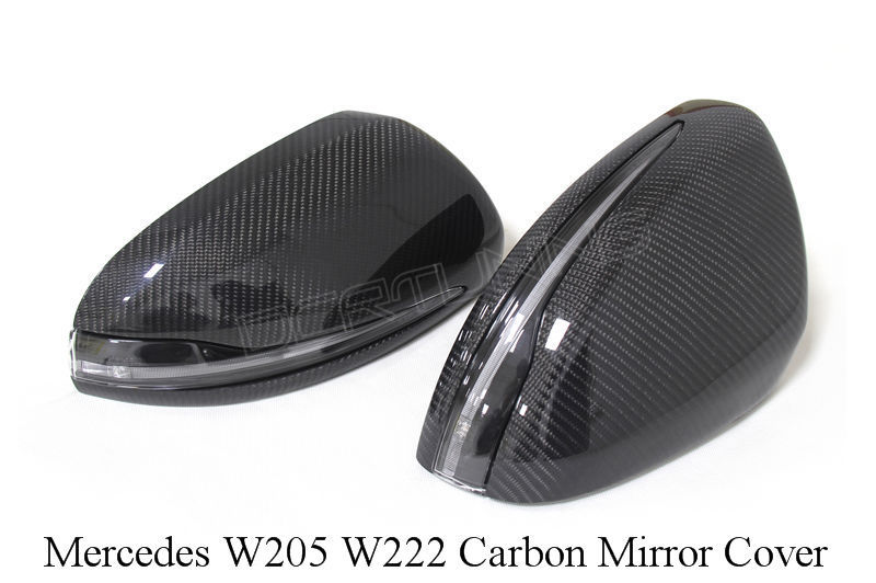 Mercedes Benz W205 W222 Carbon Fiber Mirror Cover