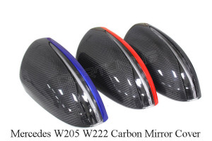 Mercedes Benz W205 W222 Carbon Fiber Mirror Cover (1)