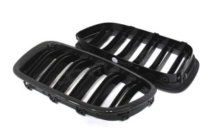BMW F10 M5 Carbon Fiber Front Grille Dual Slats Tri Color (1)