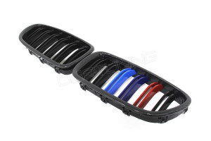 BMW F10 M5 Carbon Fiber Front Grille Dual Slats Tri Color (1)