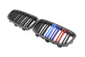 BMW F21 F20 Carbon Fiber Front Grille Pre LCI Dual Slats (1)
