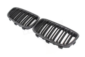 BMW F21 F20 Carbon Fiber Front Grille Pre LCI Dual Slats (1)