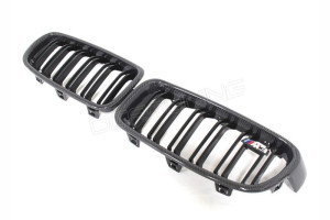 BMW F30 F31 Carbon Fiber Front Grille Dual Slats (2)