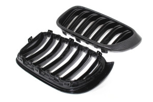 BMW X3 F25 X4 F26 Carbon Fiber Front Grille Dual Slats (1)