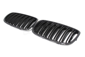 BMW X6M X5M E71 E70 Carbon Fiber Front Grille Dual Slats (1)